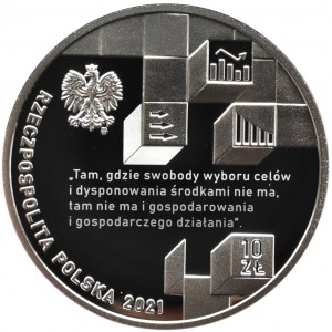 Polska, III RP, 10 złotych 2021, Edward Taylor, Warszawa, UNC