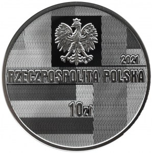 Polska, III RP, 10 złotych 2021, Tadeusz Brzeski, Warszawa, UNC