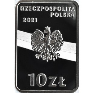 Polska, III RP, 10 złotych 2021, I. Daszyński, Warszawa, UNC