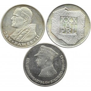Polska, PRL, lot trzech monet 1974-1983, Warszawa