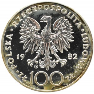 Polska, PRL, 100 złotych 1982, Jan Paweł II, Valcambi, UNC