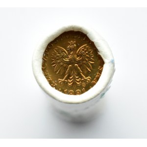Polska, III RP, 1 grosz 1991, rolka bankowa, UNC