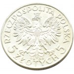 Polska, II RP, Głowa Kobiety, 5 złotych 1934, Warszawa, PIĘKNE!