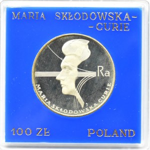Polska, PRL, 100 złotych 1974, M. Skłodowska, Warszawa, UNC