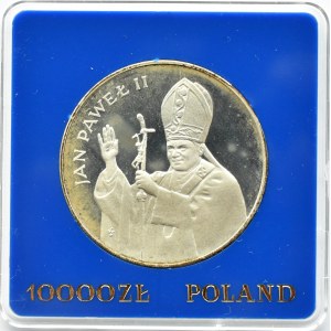 Polska, PRL, 10000 złotych 1987, Jan Paweł II, Warszawa, UNC