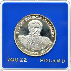 Polska, PRL, 200 złotych 1983, Jan III Sobieski, Warszawa, UNC