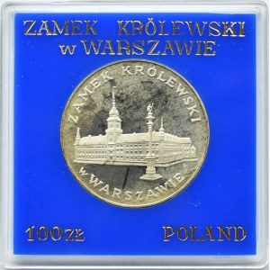 Polska, PRL, 100 złotych 1975, Zamek Królewski w W-wie, UNC