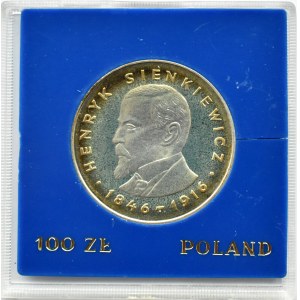 Polska, PRL, 100 złotych 1977, H. Sienkiewicz, Warszawa, UNC