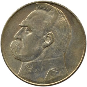 Polska, II RP, Józef Piłsudski 10 złotych 1936, Warszawa