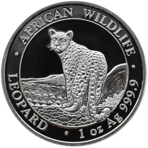 Somalia, Fauna Afryki, Leopard, 100 szylingów 2018, UNC