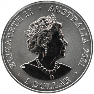 Australia, 1 dolar 2021, Żarłacz Biały, Canberra, UNC