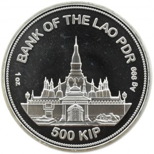 Laos, Tygrys, 500 kip 2020, UNC