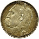 Polska, II RP, Józef Piłsudski, 5 złotych 1938, Warszawa, PIĘKNY