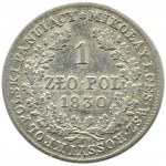 Mikołaj I, 1 złoty 1830 FH, Warszawa