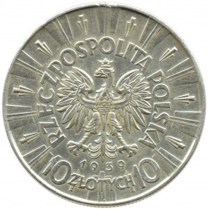 Polska, II RP, Józef Piłsudski 10 złotych 1939, Warszawa