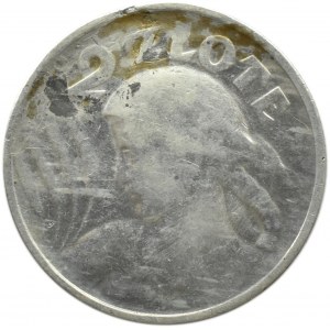 Polska, II RP, Kłosy, 2 złote 1924, odwrotka, Filadelfia
