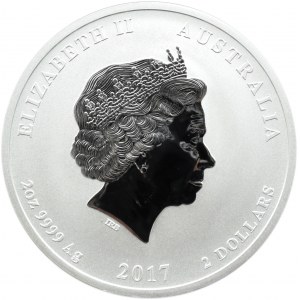 Australia, 2 dolary 2017 P, Rok Koguta, Perth, UNC