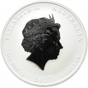 Australia, 1 dolar 2017 P, Rok Koguta, Perth, UNC