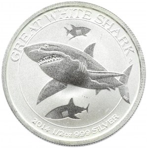 Australia, 50 centów 2014, Wielki Biały Rekin, Perth, UNC