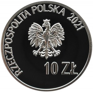 Polska, III RP, 10 złotych 2021, Strajk w WSP, Warszawa, UNC
