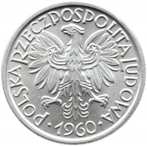 Polska, PRL, Jagody, 2 złote 1960, Warszawa, UNC