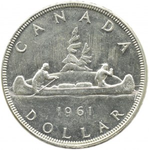 Kanada, Elżbieta II, 1 dolar 1961, Ottawa, UNC