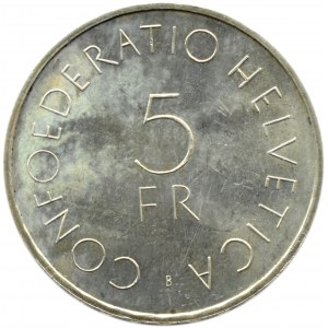 Szwajcaria, 5 franków 1963 B, 100-lecie Czerwonego Krzyża 1863-1963, Berno