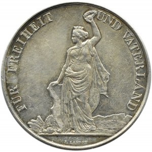 Szwajcaria, 5 franków 1872, Festiwal Strzelecki w Zurichu, Berno