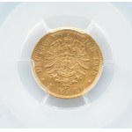 Niemcy, Prusy, Wilhelm I, 5 marek 1878 A, Berlin, rzadkie, PCGS AU