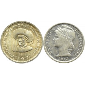 Portugalia, lot srebrnych monet 1913-1960