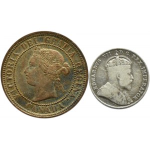 Kanada, Wiktoria/Edward VII, cent 1884-10 centów 1908