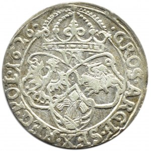 Zygmunt III Waza, szóstak 1626, herb półkozic, Kraków, Piękny