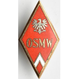Polska powojenna, odznaka OSMW - absolwentka Oficerskiej Szkoły Marynarki Wojennej - rzadka