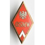 Polska powojenna, odznaka OSMW - absolwentka Oficerskiej Szkoły Marynarki Wojennej - rzadka