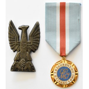 Polska, PRL, orzełek i medal ORMO