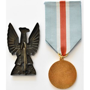 Polska, PRL, orzełek i medal ORMO