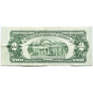 USA, 2 dolary 1928, seria D, czerwona pieczęć, rzadkie