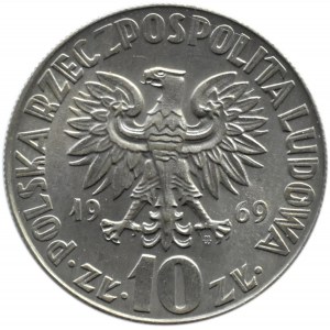 Polska, PRL, 10 złotych 1969, M. Kopernik, Warszawa, UNC