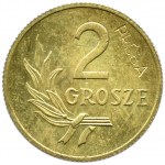 Polska, RP, 2 złote 1949, próba mosiądz