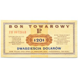 Polska, PeWeX, 20 dolarów 1969, seria FH