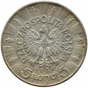 Polska, II RP, Józef Piłsudski, 5 złotych 1935, Warszawa