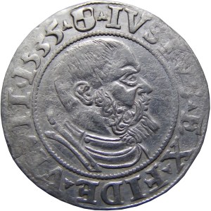 Prusy Książęce, Albrecht, grosz pruski 1535, Królewiec, CIEKAWY
