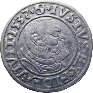Prusy Książęce, Albrecht, grosz pruski 1537, Królewiec