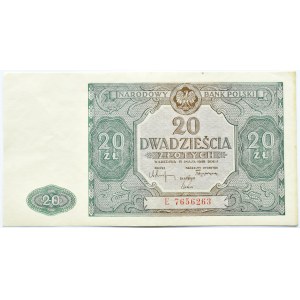 Polska, RP, 20 złotych 1946, seria E, Warszawa