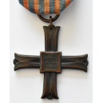 Polska, PSZnZ, Krzyż Pamiątkowy Monte Cassino nr 8196, oryginalna wstążka