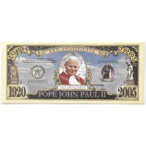 Banknot okolicznościowy, 25 lat pontyfikatu Jana Pawła II, UNC