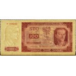 Polska, RP, 100 złotych 1948, seria N, Warszawa, Piękne!