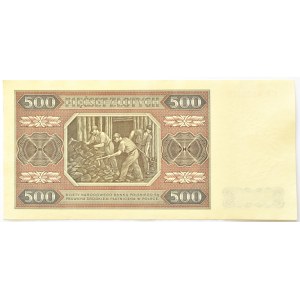 Polska, RP, 500 złotych 1948, seria CA, Warszawa