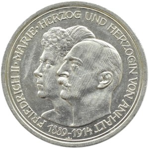 Niemcy, Anhalt, Friedrich i Marie, 5 marek 1914 A, Berlin