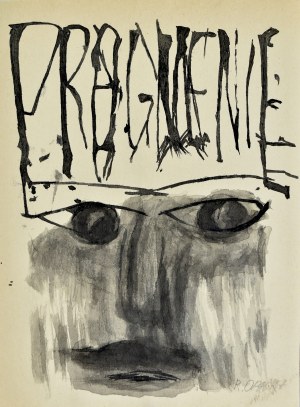 Roman OPAŁKA (1931 - 2011), Pragnienie – projekt plakatu